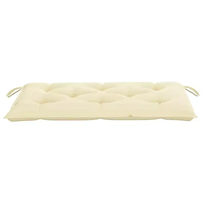 Garden Bench Teak, Cream White Teak wood Medium Sturdy