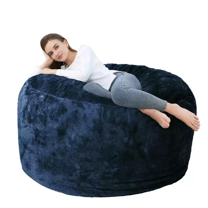 Soft Washable Beanbag Lazy Sofa Adult Bean Bag Couch Cover Bean Bag Covers Only, for Reading,