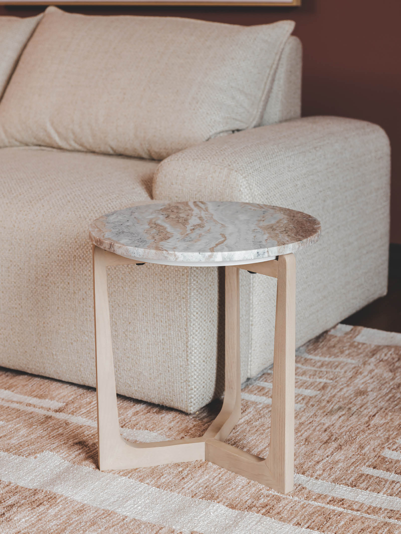 Solid Oak Coffee Table for Living Room