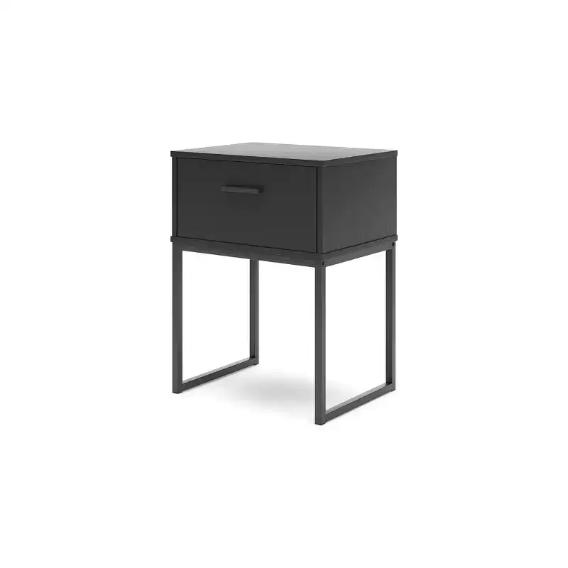 Signature Design by Ashley Socalle 1 Drawer Nightstand, Black