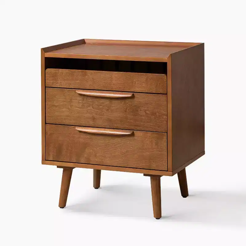 Janet 3 - Drawer end table with a Charging Station | KARAT HOME