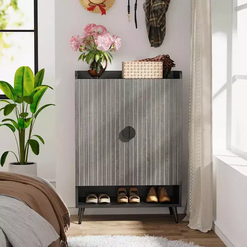 Tribesigns 7-Tier Wooden Shoe Cabinet