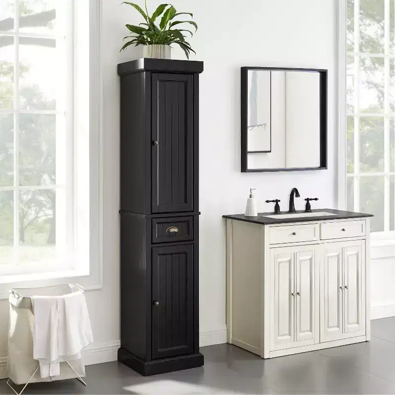 Tall Linen Storage Cabinet
