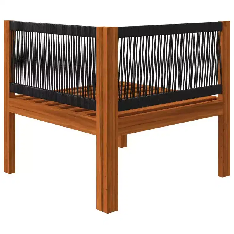 vidaXL Garden Lounge Set Cream, Natural Wood Solid Acacia wood Standard