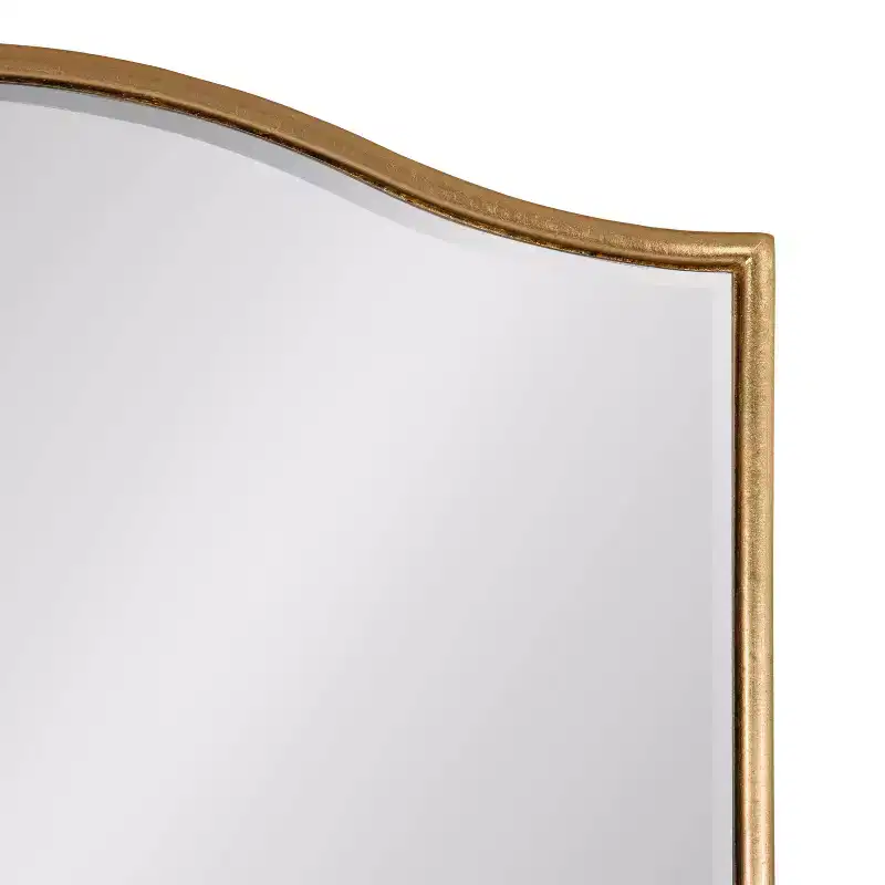 Kate & Laurel All Things Decor 22"x36" Sedelle Tapered Decorative Framed Mirror Gold