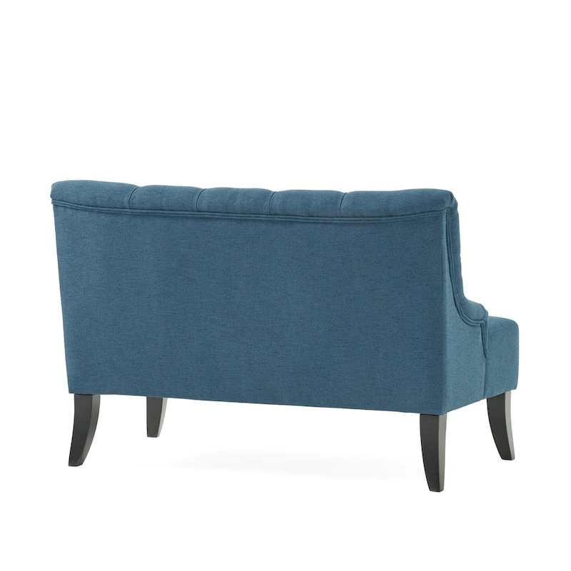 Nicole Polyester Blend Fabric Settee by Christopher Knight Home - 29.25L x 43.75W x 30.50H