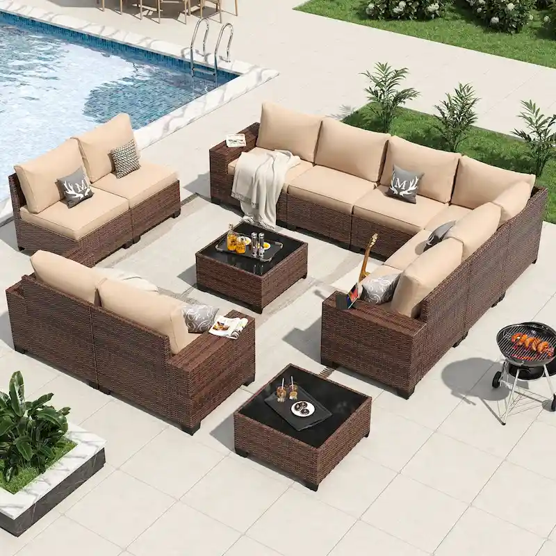 Patio Furniture Set , Outdoor Sectional Sofa Set