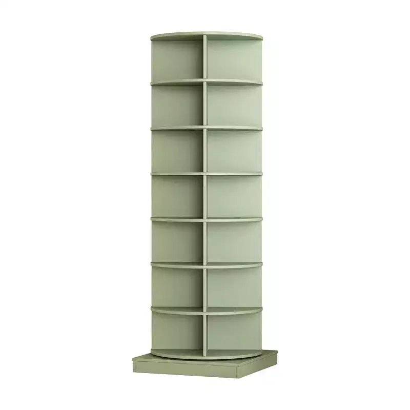 360° Rotating Shoe Rack Tower - 24-Pair Round Vertical Shoe and Handbag Organizer