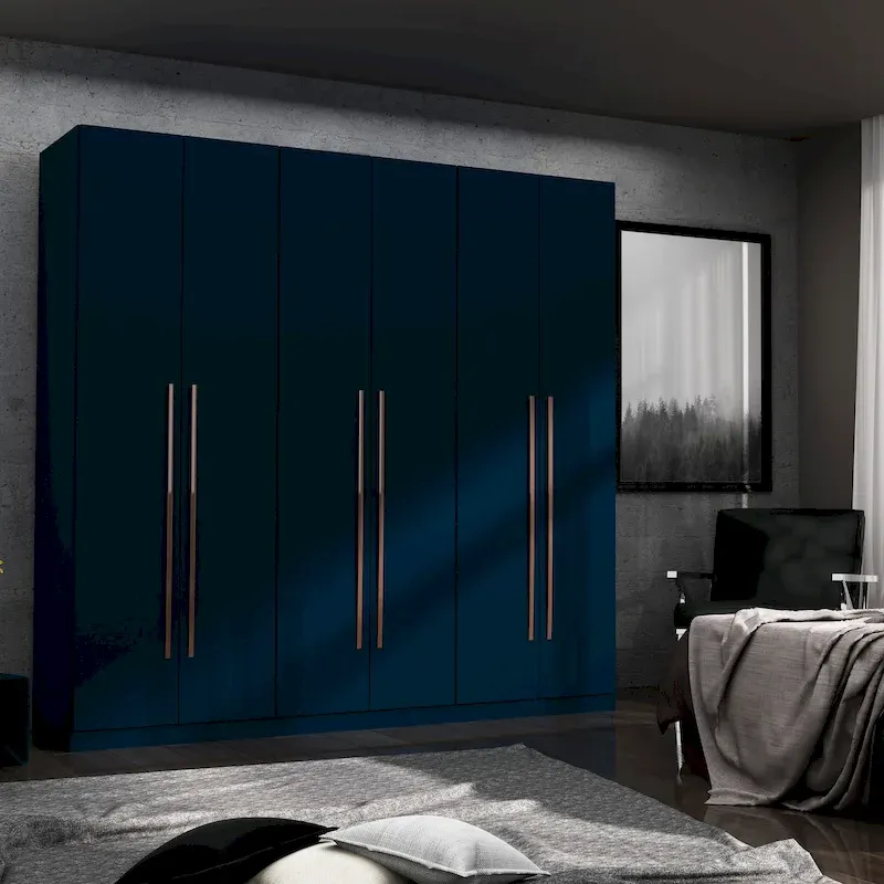 Modern Freestanding Wardrobe Armoire Clo