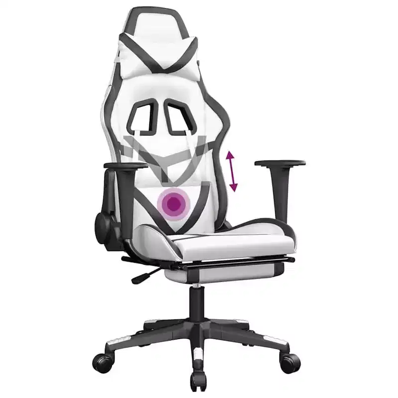 vidaXL Gaming Chair Black and Red