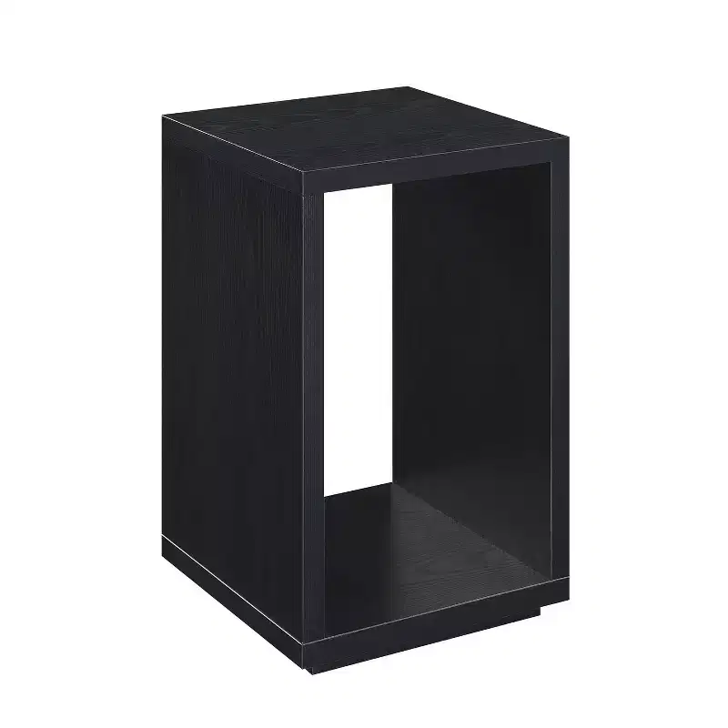 HomeStock Belmont Minimalist End Table with Spacious Top and Lower Shelf, Sleek Design and Durable Woodgrain Finish for Home Decor