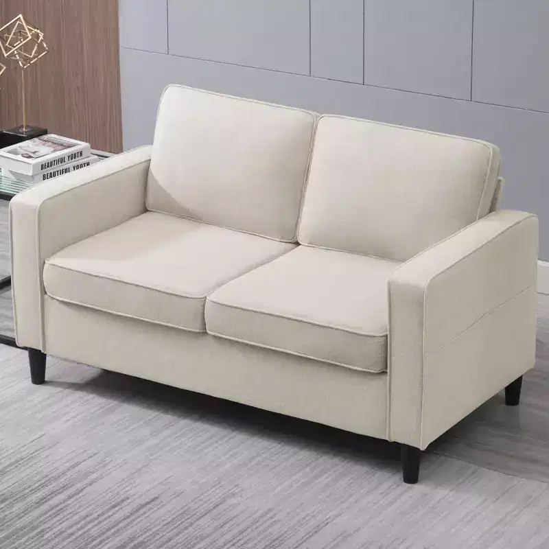 Mjkone Modern Loveseat Sofa Couch for Living Room