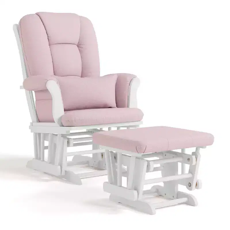 Nursery Glider Rocking Chair and Ottoman