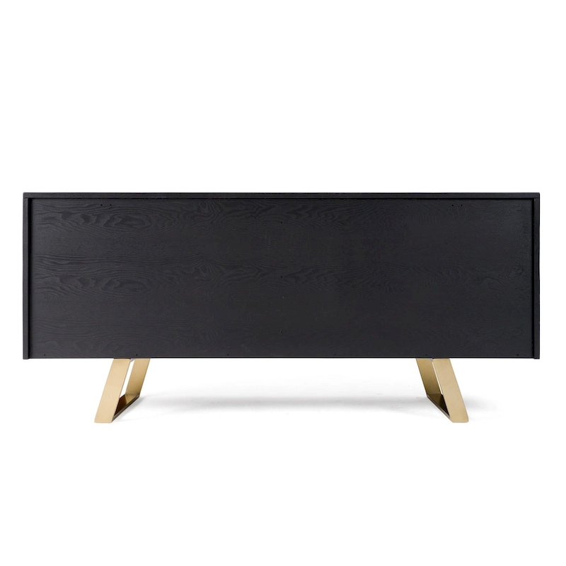 Modrest Finley Mid-Century Black & Gold Buffet