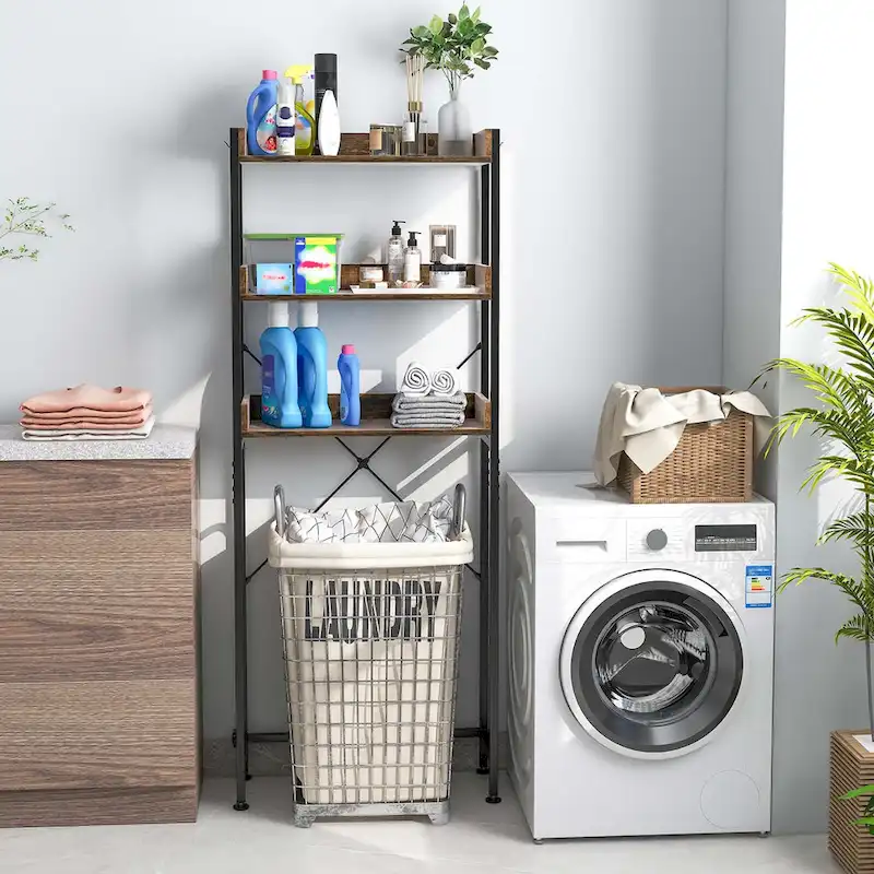 Costway 3-Tier Over-The-Toilet Bathroom Shelf Metal Frame Space Saver - See Details