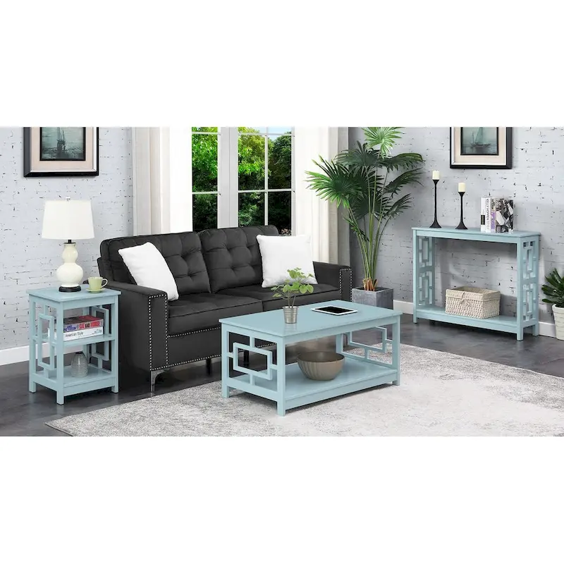 Convenience Concepts Town Square Console Table with Shelf