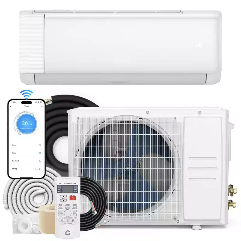 9000 BTU Mini Split Ac/Heating System 18.5 SEER2 Air Conditioner Ductless Heat Pump