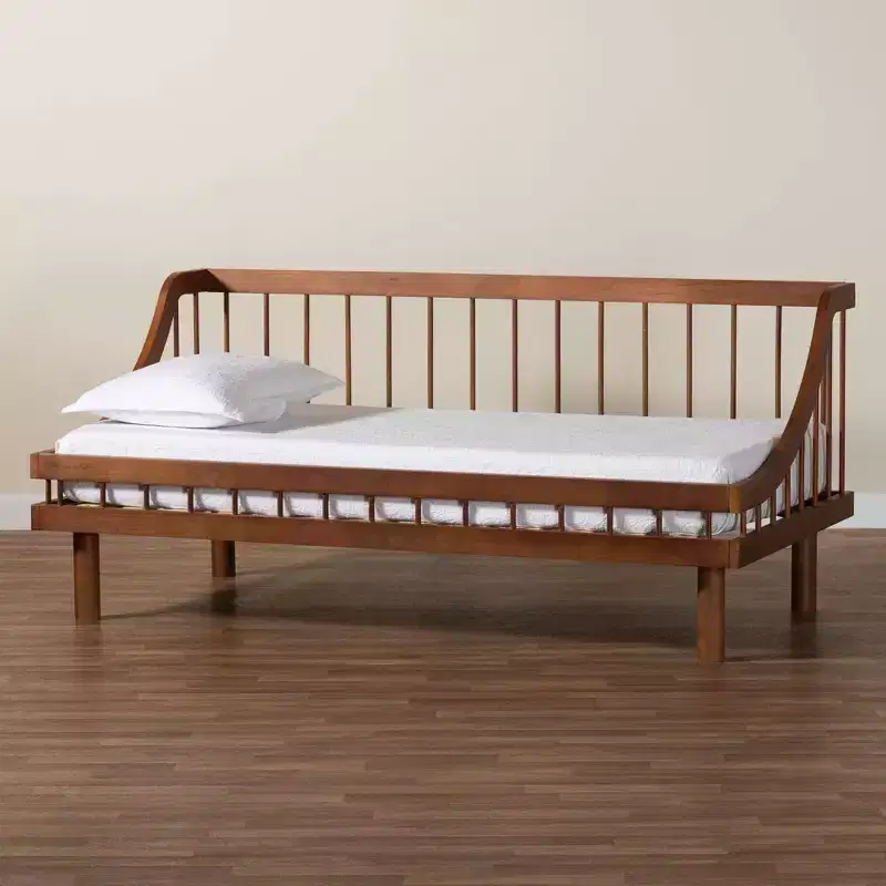 Helio Wood Twin Daybed - Walnut Brown