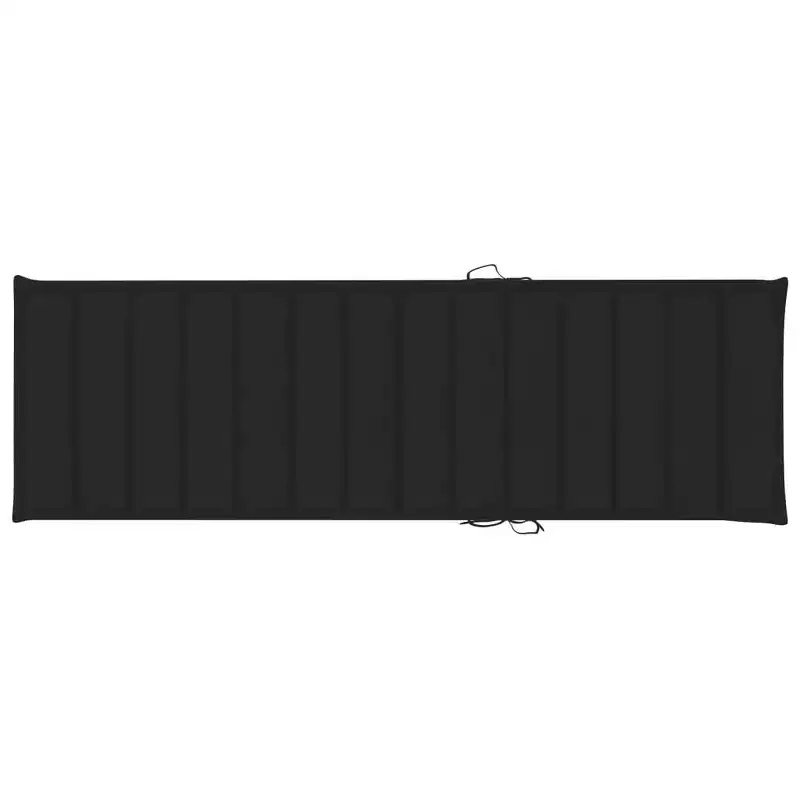vidaXL Sun Lounger Natural bamboo, (cushions)