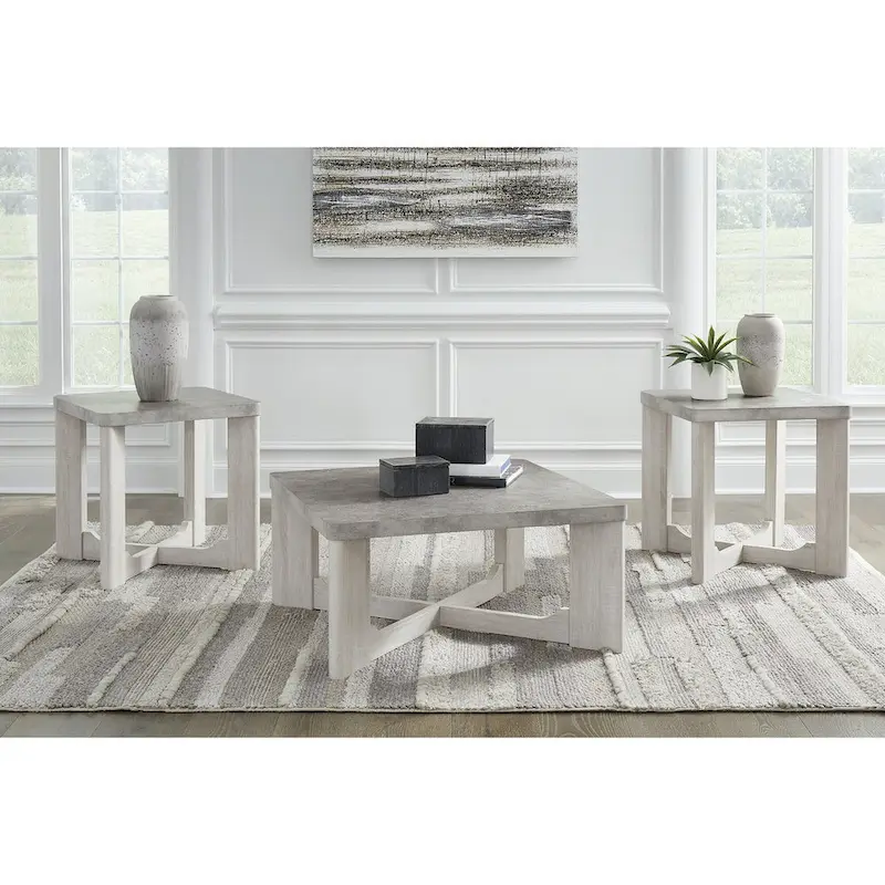 3-Piece Coffee and End Table Set - 35W x 35D x 17H
