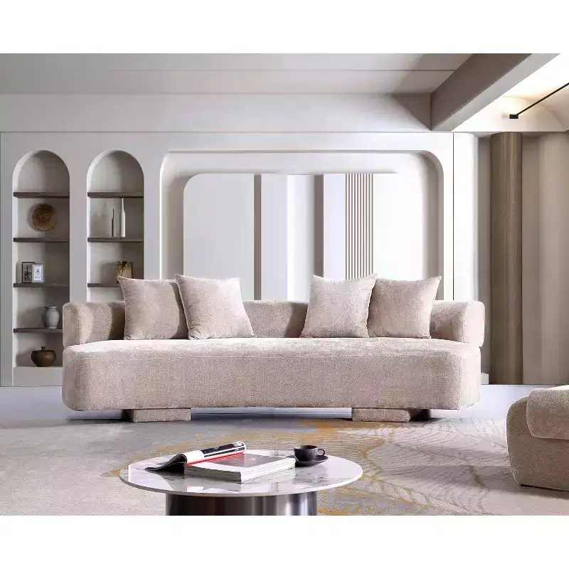 Manhattan Comfort 112 Verandah Modern Chenille Upholstered XL Sofa