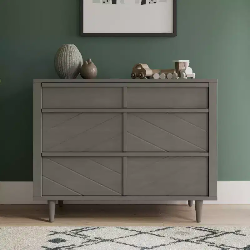 3 Drawer Dresser for Nursery or Bedroom, Anti-Tip Kit Included to Prevent Tipping, Non-Toxic, Baby Safe Finish
