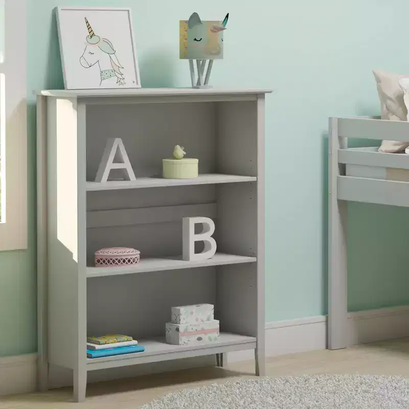 Tall Bookcase with 2 Adjustable Shelves, Brazilian Pine, 48
