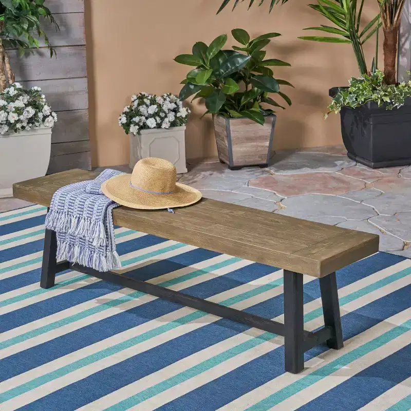 Raphael Acacia Wood Bench - Christopher Knight Home