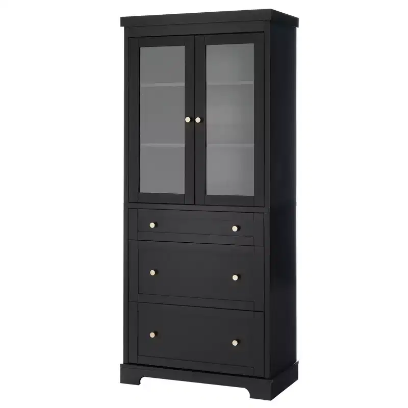 Bathroom Storage Cabinet 70 Freestanding Floor Cabinet with 3 Drawers and Adjustable Shelves, Kitchen Pantry Cabinet for Bathroom Office