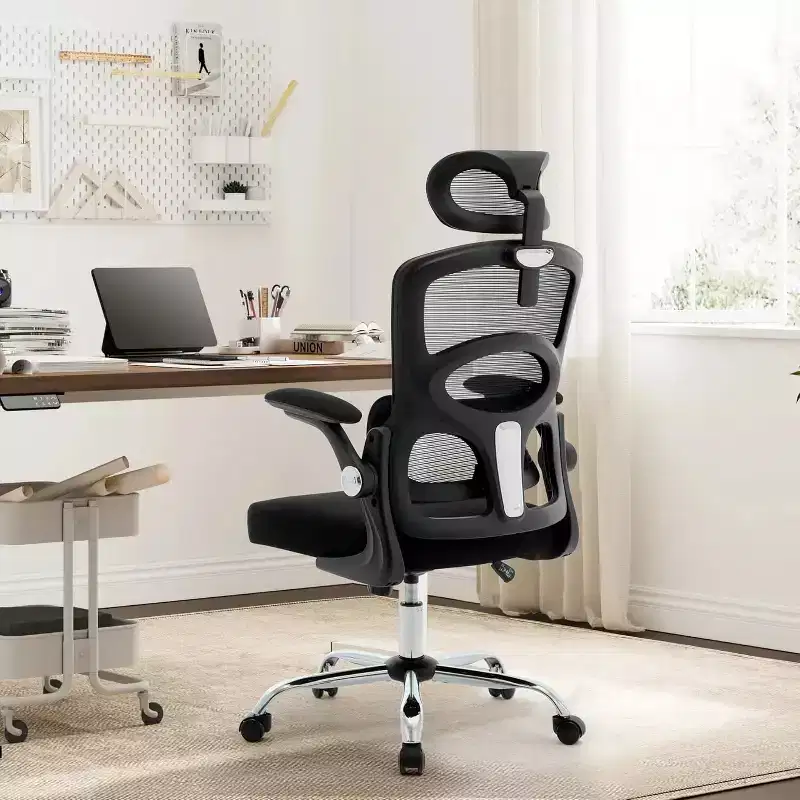 Acekool Ergonomic Mesh Office Chair with Adjustable Headrest & Lumbar Support, High Back Swivel Desk Chair for Home or Office