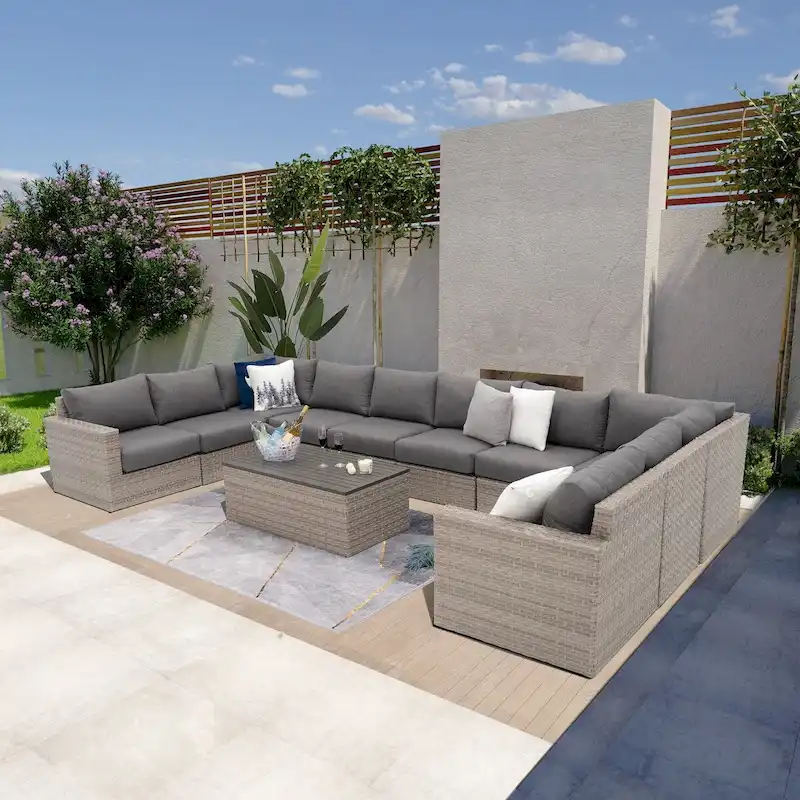Avalon Bay 11-piece Deep Seating Sectional