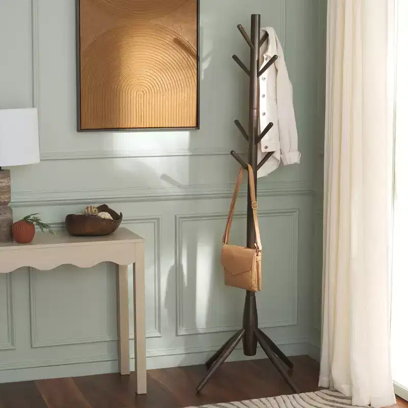 Coat Stand with Multiple Hooks, Freestanding Entryway Coat Rack for Hallway and Bedroom