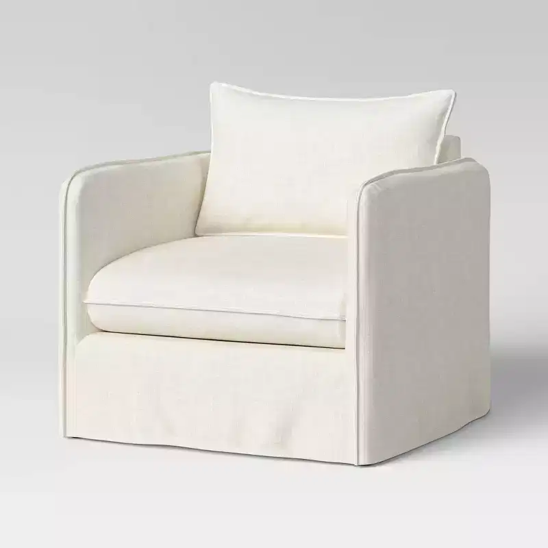 Berea Slouchy Lounge Chair with French Seams - Threshold
