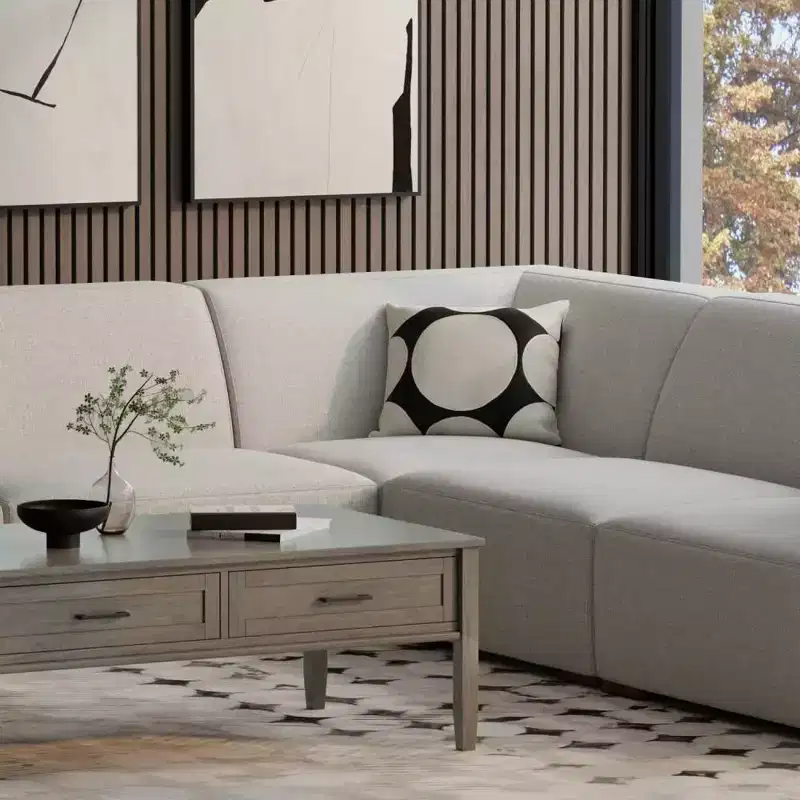 Biggs Corner Module Pale Gray
