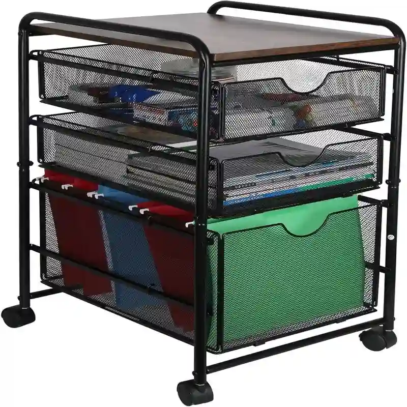 File Storage Drawer Carts - 12D x 17W x 25H