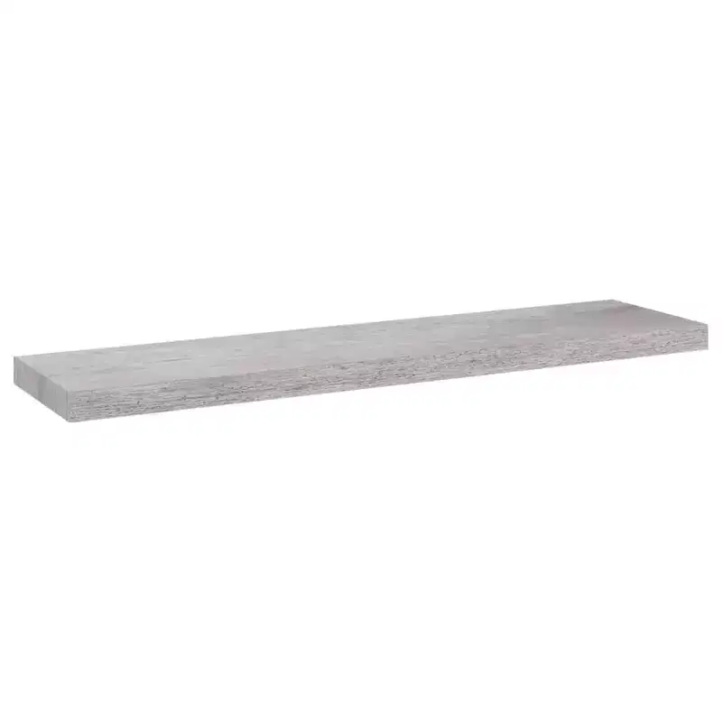 Wall Shelf Gray Honeycomb MDF, metal 35.4 in long Wall Shelf