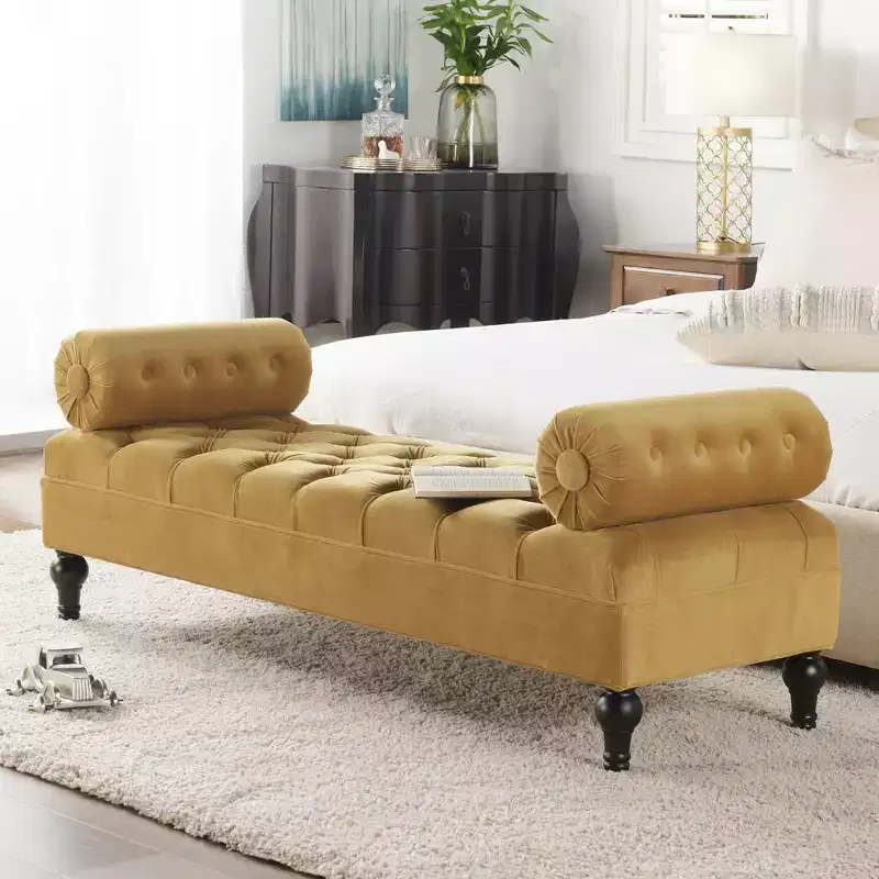 Bolster Arm Entryway Bench