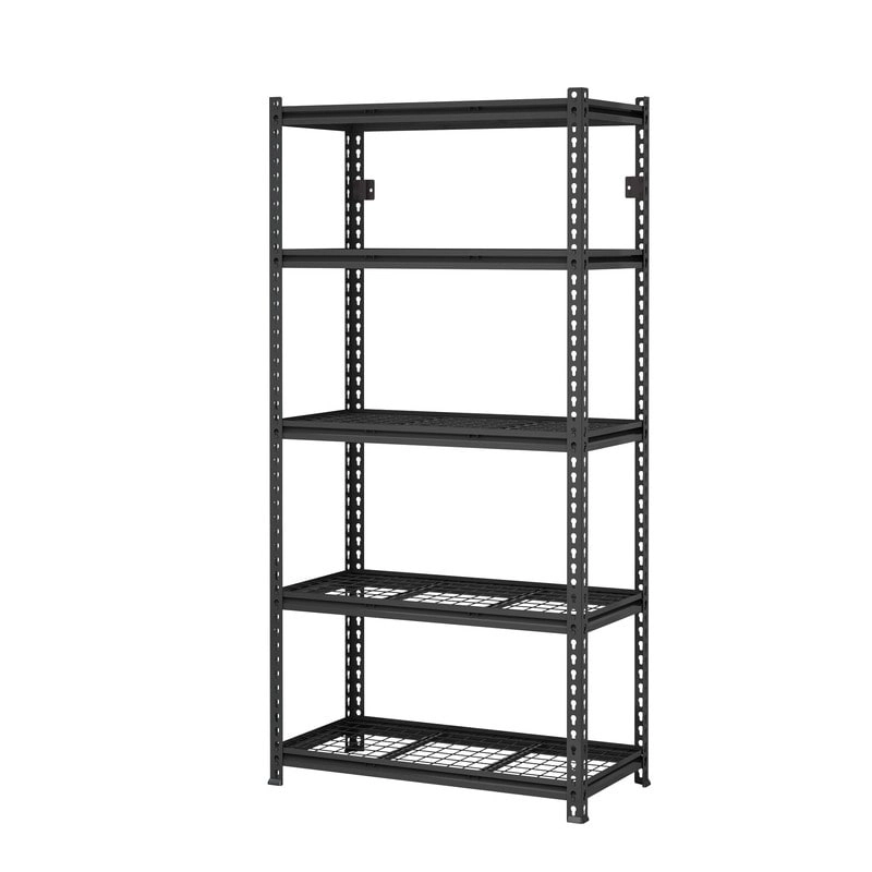 5-Tier Adjustable Metal Shelving Unit Heavy Duty Garage Industrial - N/A