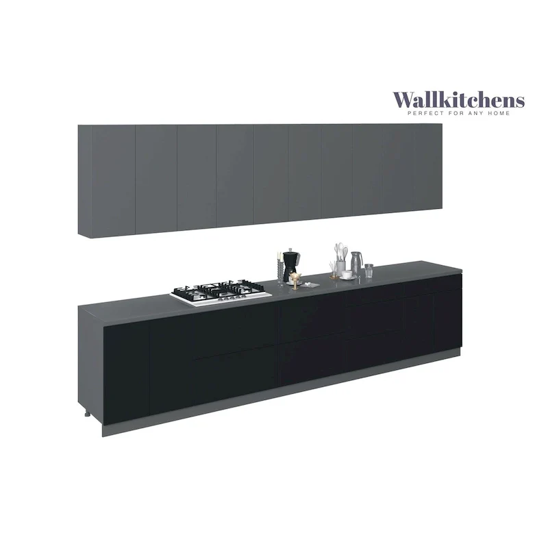 Modern Kitchen Cabinet Set – 13 Ft Wide, 153x24, Multiple Colors