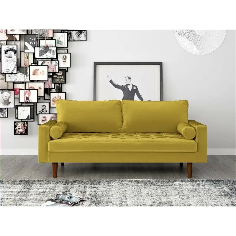 Velvet Mid-century Style Sofa