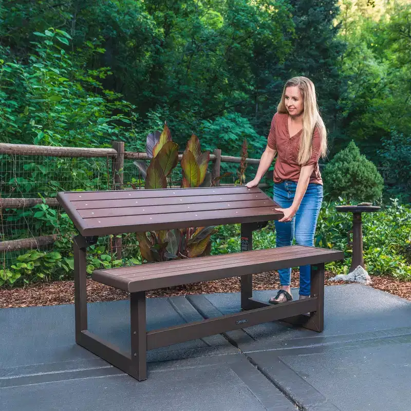 Lifetime Convertible Bench, Mocha Brown (60139)