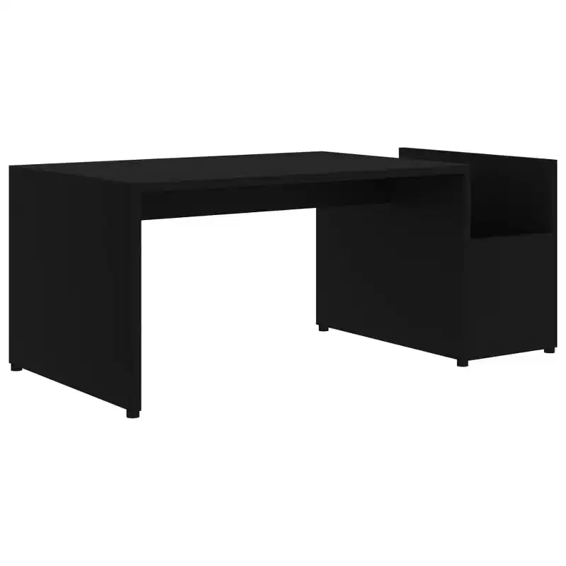 Coffee Table White Engineered Wood with Storage
