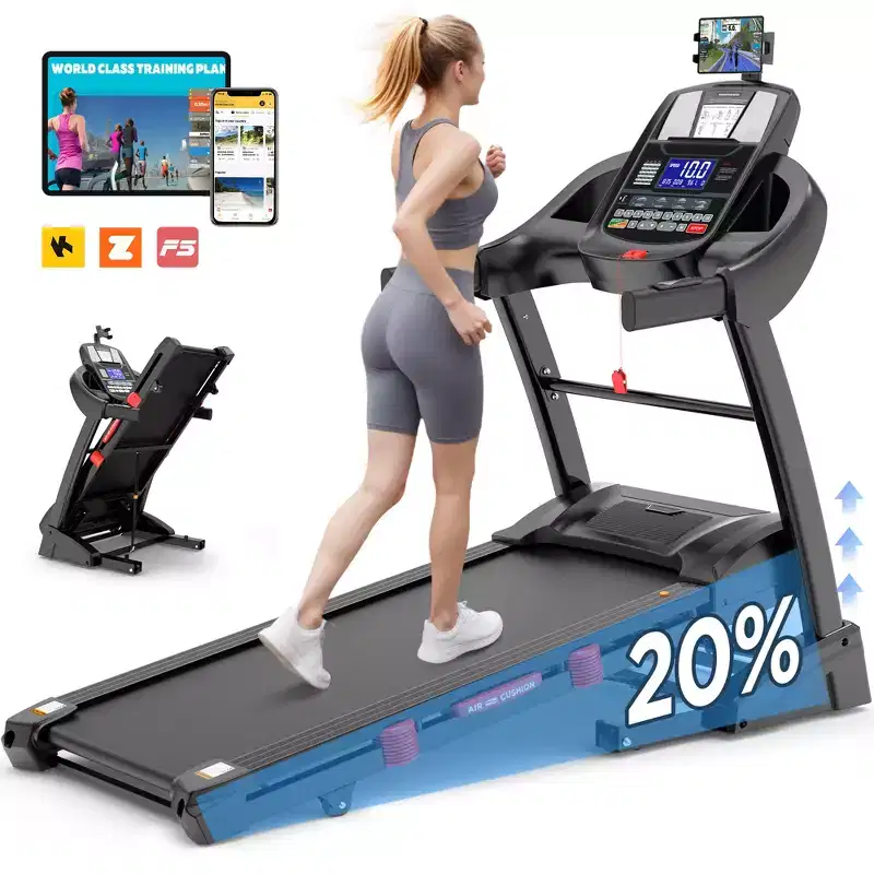 Treadmill Clearance,Treadmill on Sale,4.5HP Foldable Treadmill with 20 Levels Auto Incline, Portable Treadmill for Home Use,71 Programs