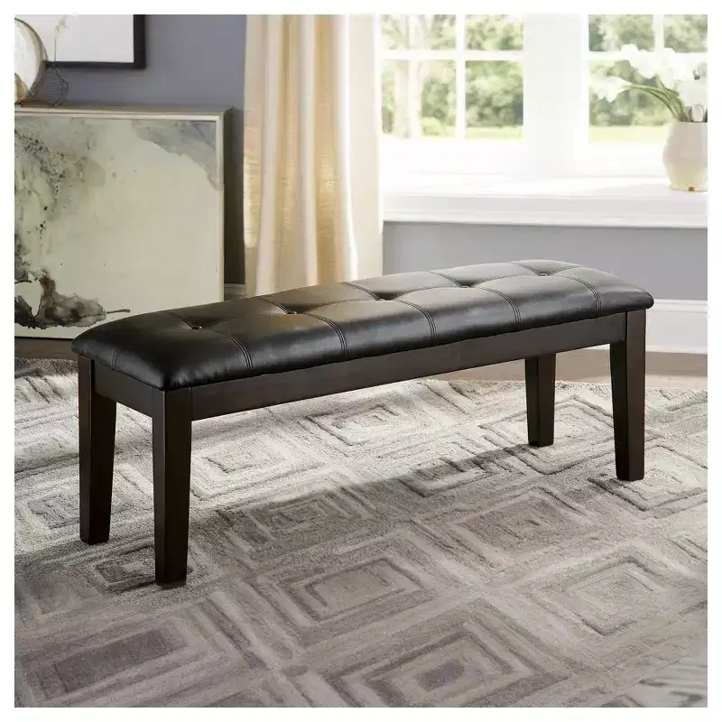 Signature Design by Ashley Casual Haddigan Dining Bench Dark Brown