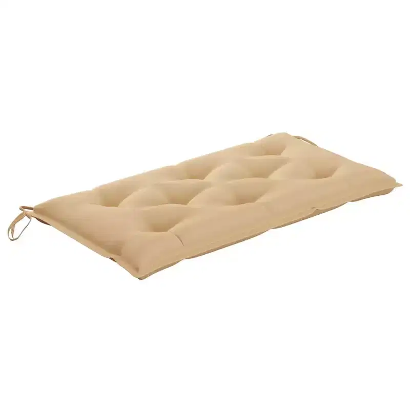 vidaXL Garden Bench Light blue (cushion), Natural teak (wood)
