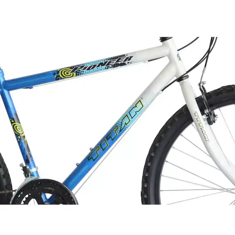 Titan Bikes Pioneer 12-Speed Men's Mountain Bike, Blue