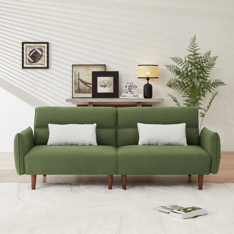 GEITIN Convertible Futon Sofa Bed with 2 Pillows
