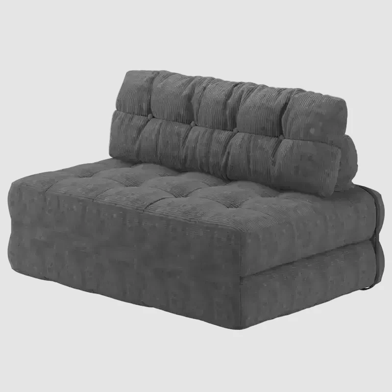 Folding Sofa Bed, Floor Folding Couch with Pillow Corduroy