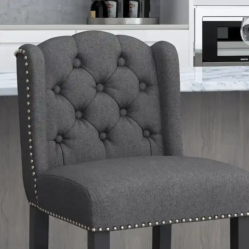 Foxcroft Wingback Counter Stool (Set of 2) by Christopher Knight Home