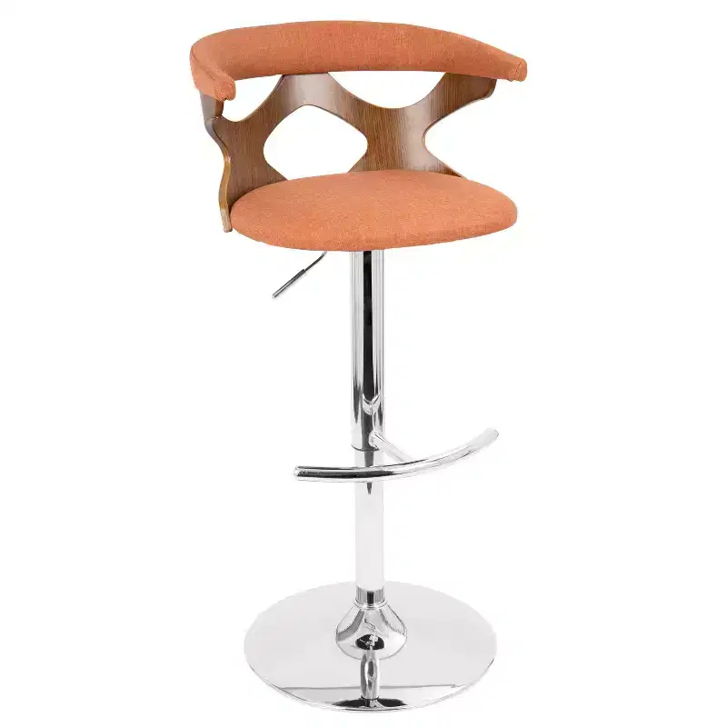 Set of 2 Gardenia Mid-Century Modern Adjustable Barstool - LumiSource
